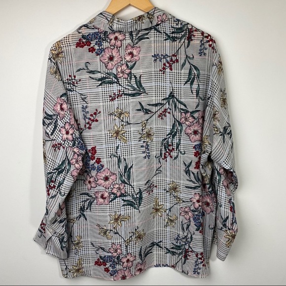 ā£ļøSOLDā£ļø Zara Basic Floral āPied de Pouleā Blouse - Picture 4 of 7